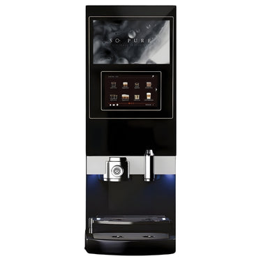 So Pure Platinum mini instant coffee machine front view
