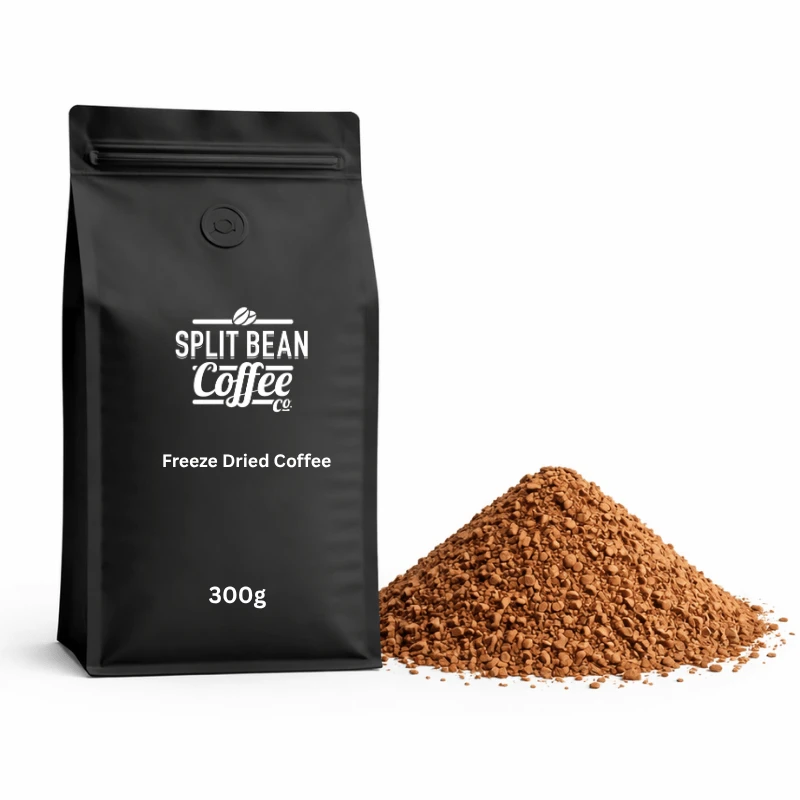 Split Bean Coffee 300g bag of 100% Colombian Arabica freeze dried coffee