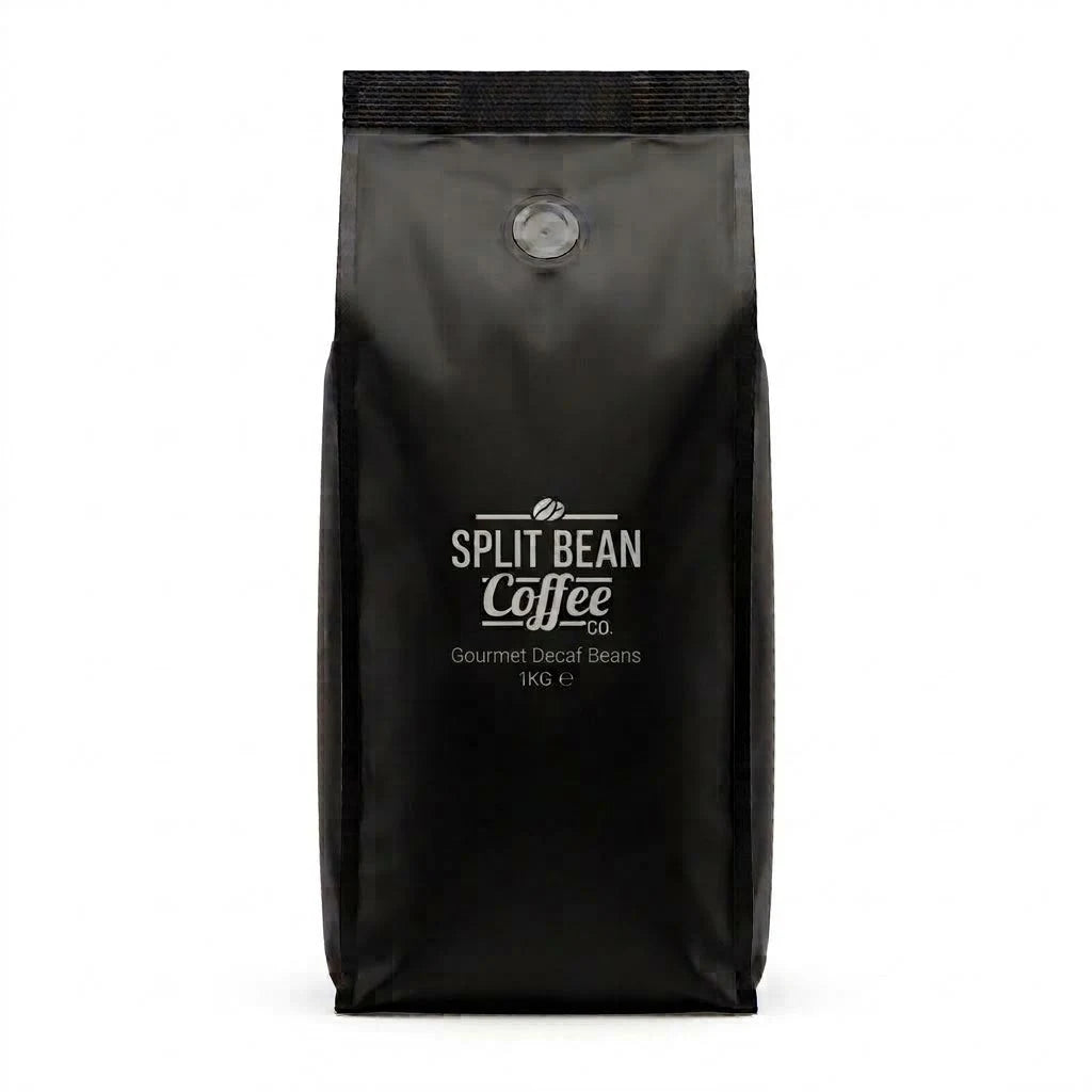 Split Bean Coffee 1kg bag of Gourmet Decaf beans